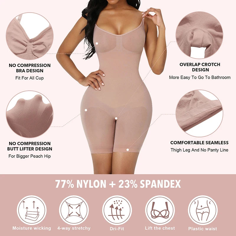 High-Compression Shapewear Bodysuit - Fashion Couture