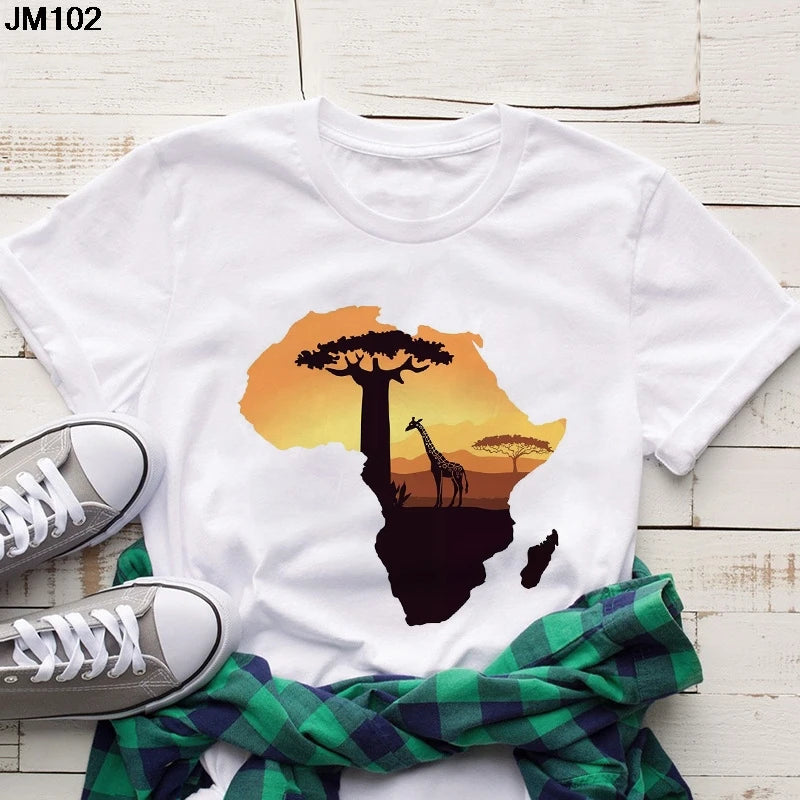 Volta  African Map T-shirt - Fashion Couture