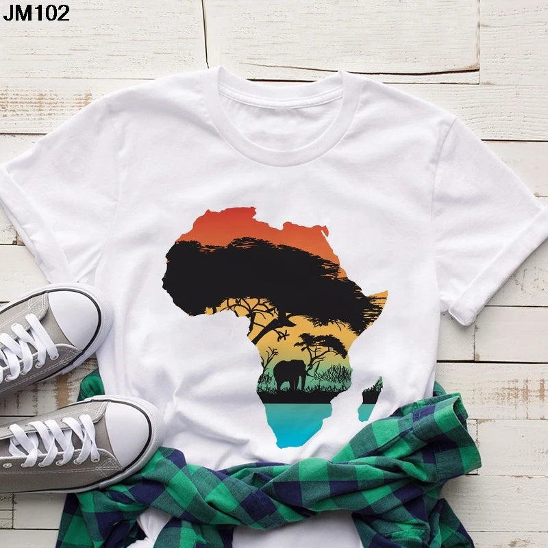 Volta  African Map T-shirt - Fashion Couture