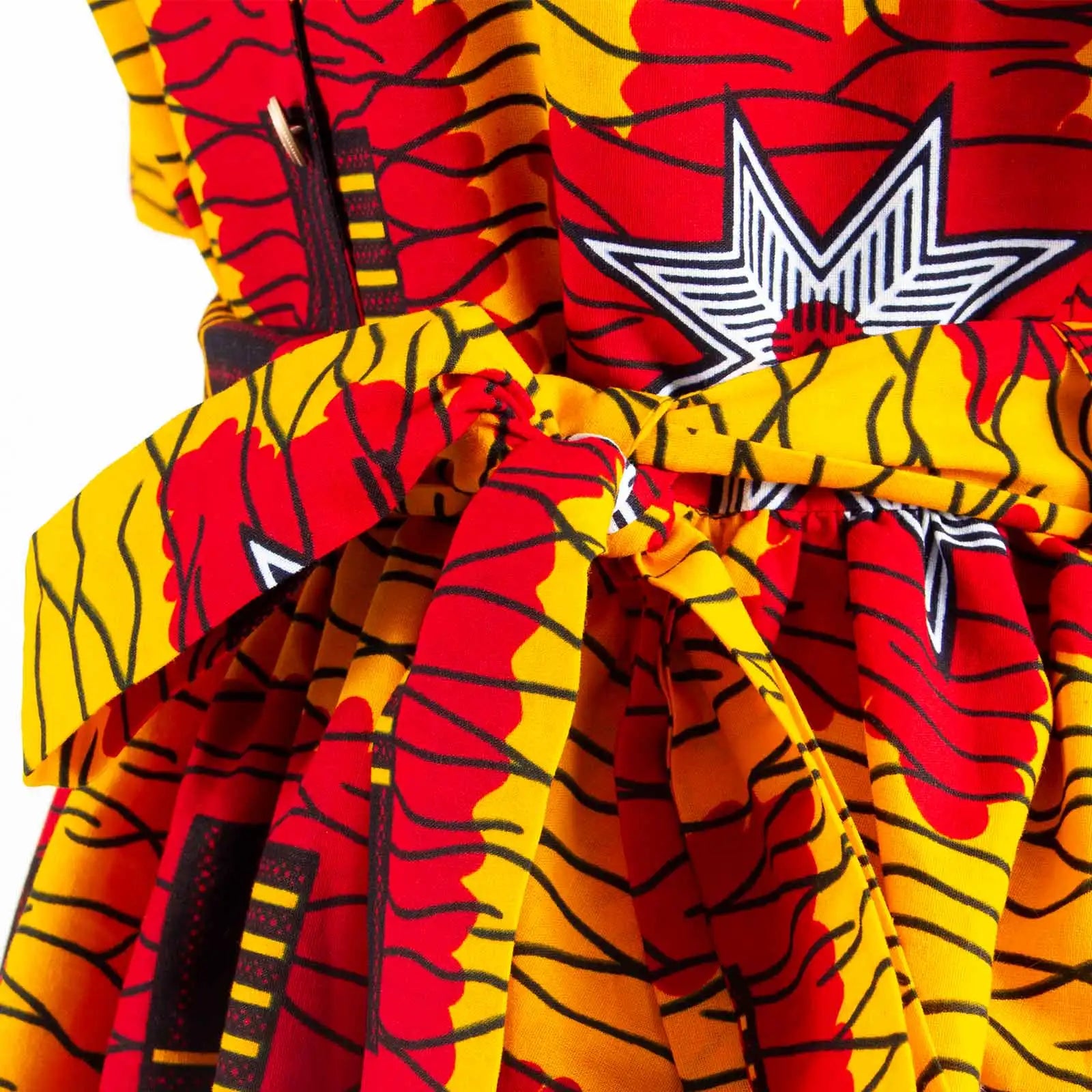 Nhyira Ankara High Waist Dress - Fashion Couture