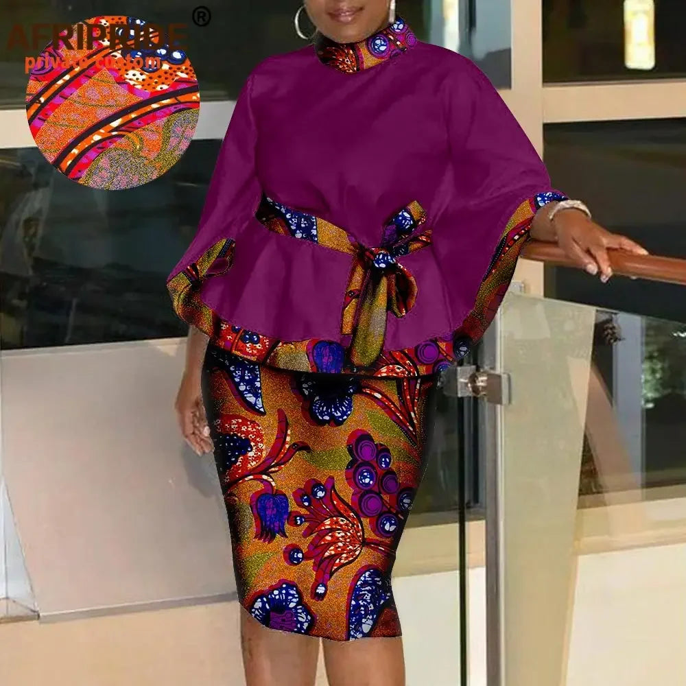 Chioma Batik Shirt and Skirt - Fashion Couture