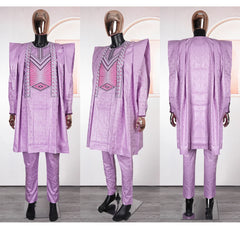 Nnamdi  Embroidery Robe - Fashion Couture