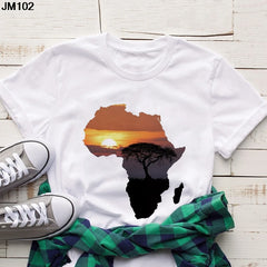 Volta  African Map T-shirt - Fashion Couture
