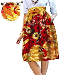 2025 Summer Original African Style Garment Midi Skirt for Women Private Custom High Quality Batik Cotton Femmal Clothing A722704 - Fashion Couture