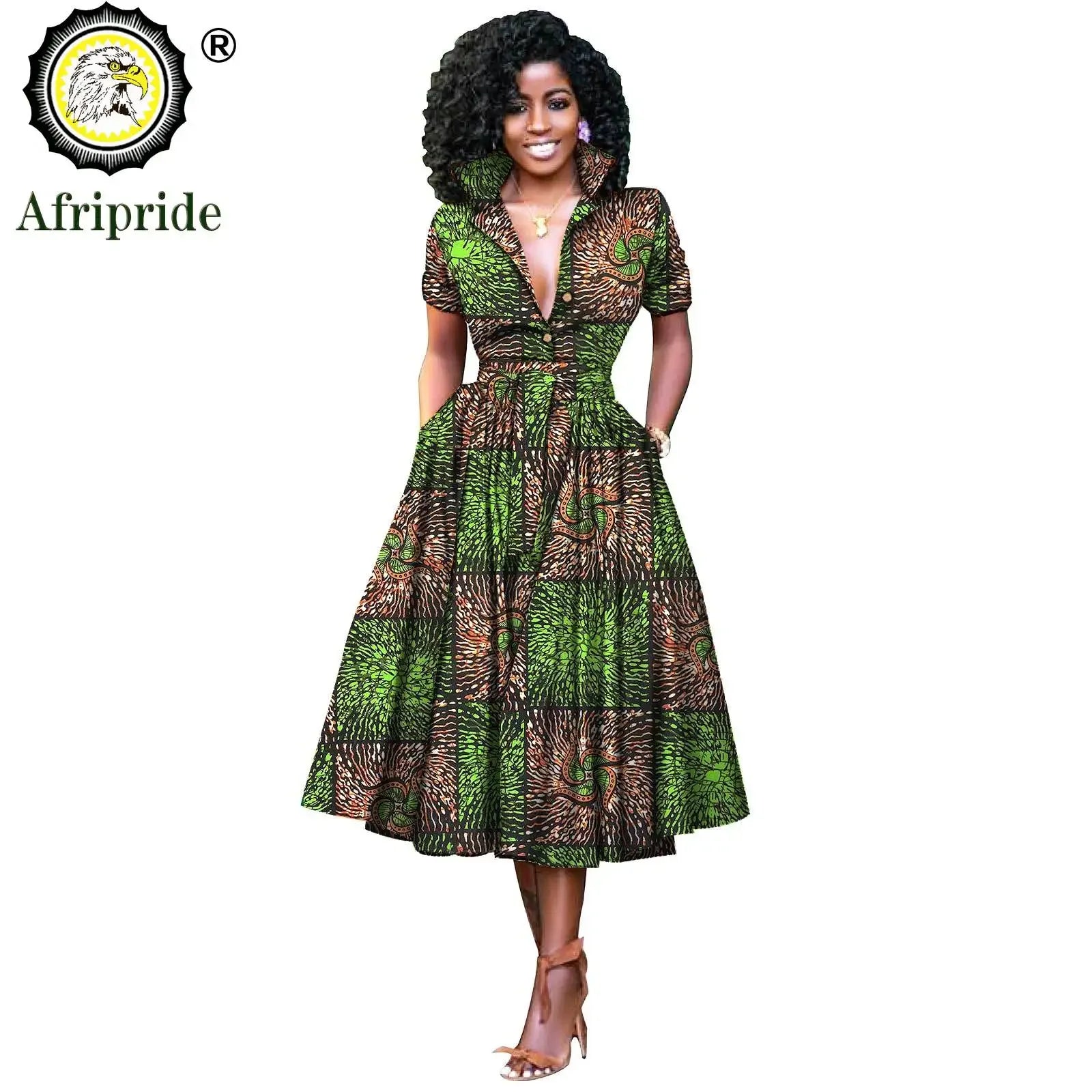 Nhyira Ankara High Waist Dress - Fashion Couture