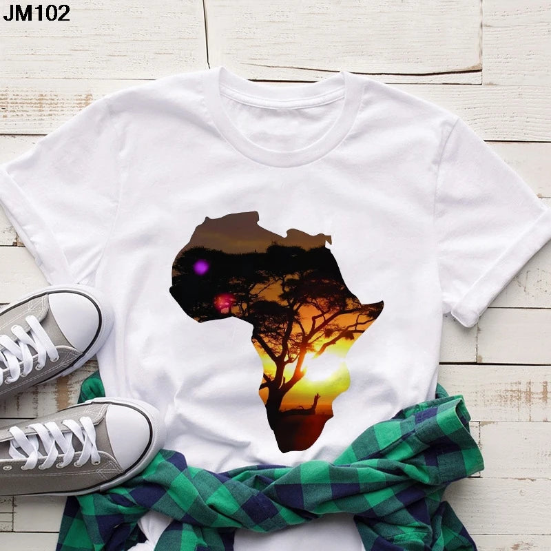 Volta  African Map T-shirt - Fashion Couture