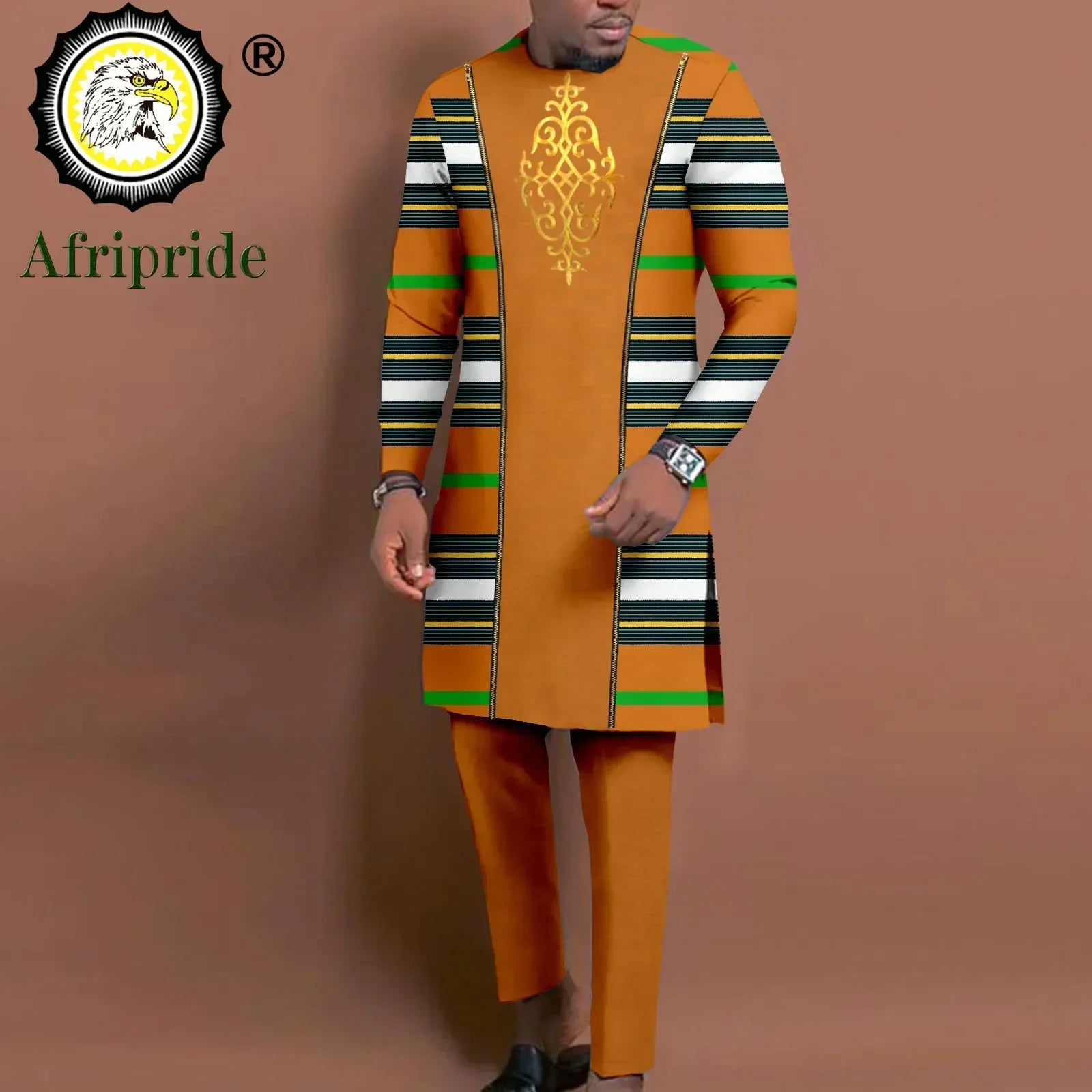 Olumide  Ankara Blazer Coat with Trouser - Fashion Couture