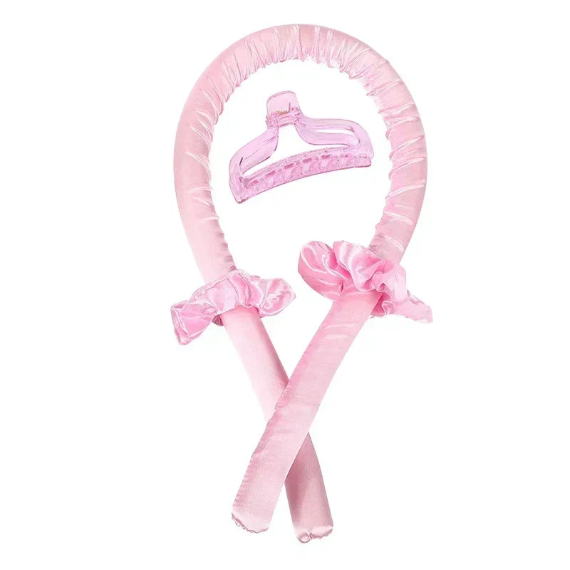Heatless Curling Rod Headband Set – No Heat Hair Curler with Bonnet