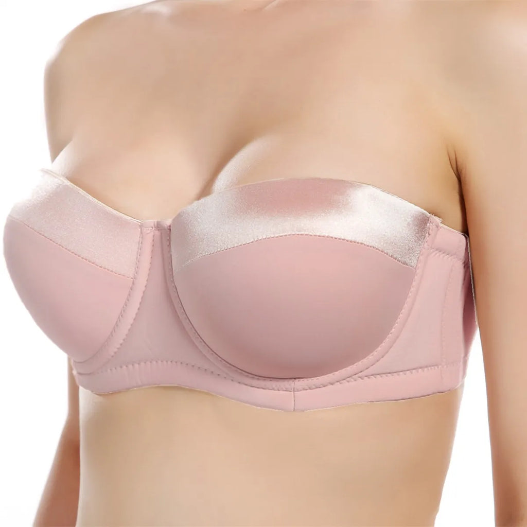The multi-way bra shown with adjustable straps in traditional and racerback positions