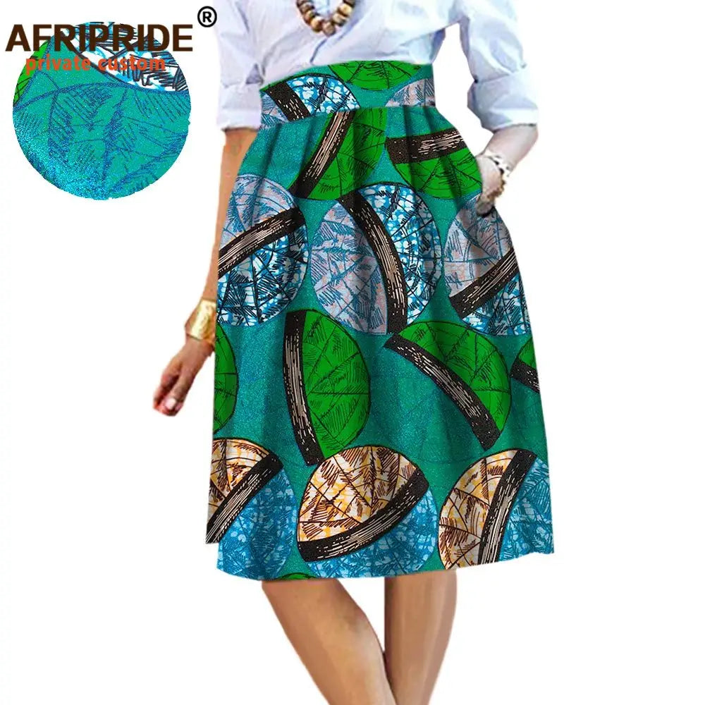 2025 Summer Original African Style Garment Midi Skirt for Women Private Custom High Quality Batik Cotton Femmal Clothing A722704 - Fashion Couture