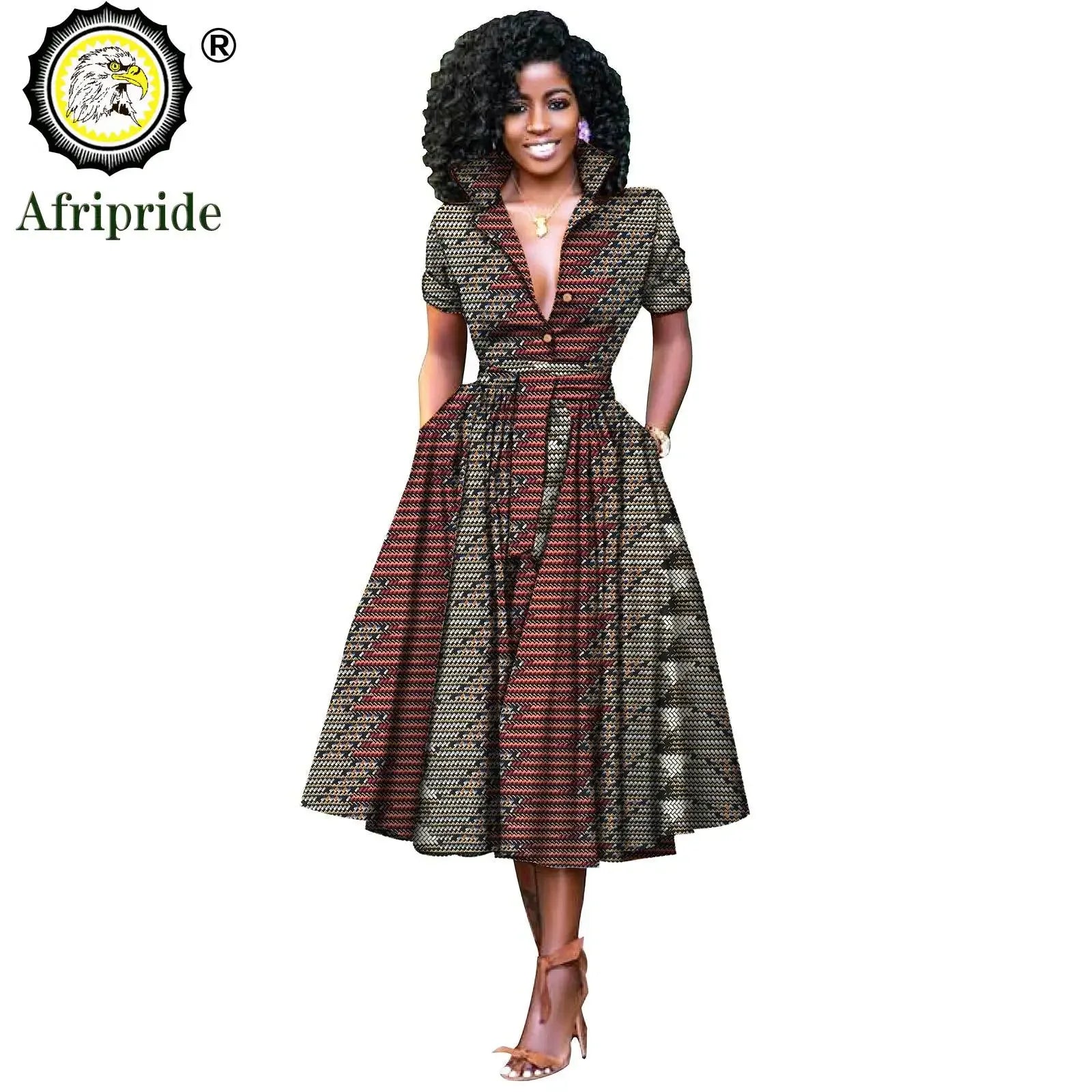 Nhyira Ankara High Waist Dress - Fashion Couture