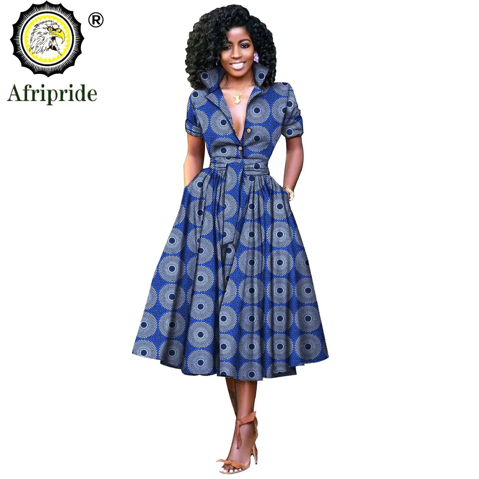 Nhyira Ankara High Waist Dress - Fashion Couture
