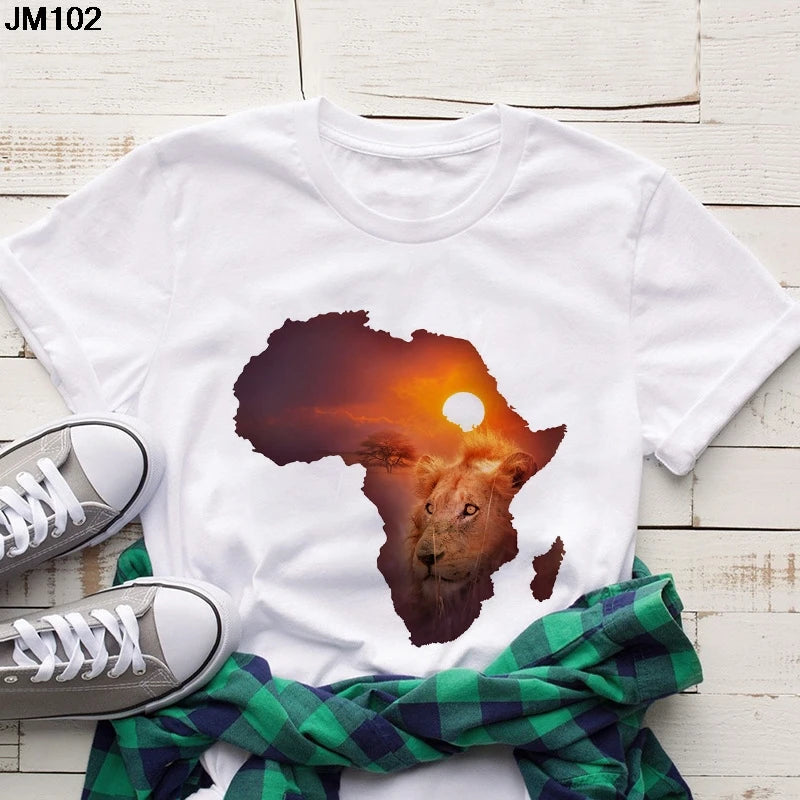 Volta  African Map T-shirt - Fashion Couture
