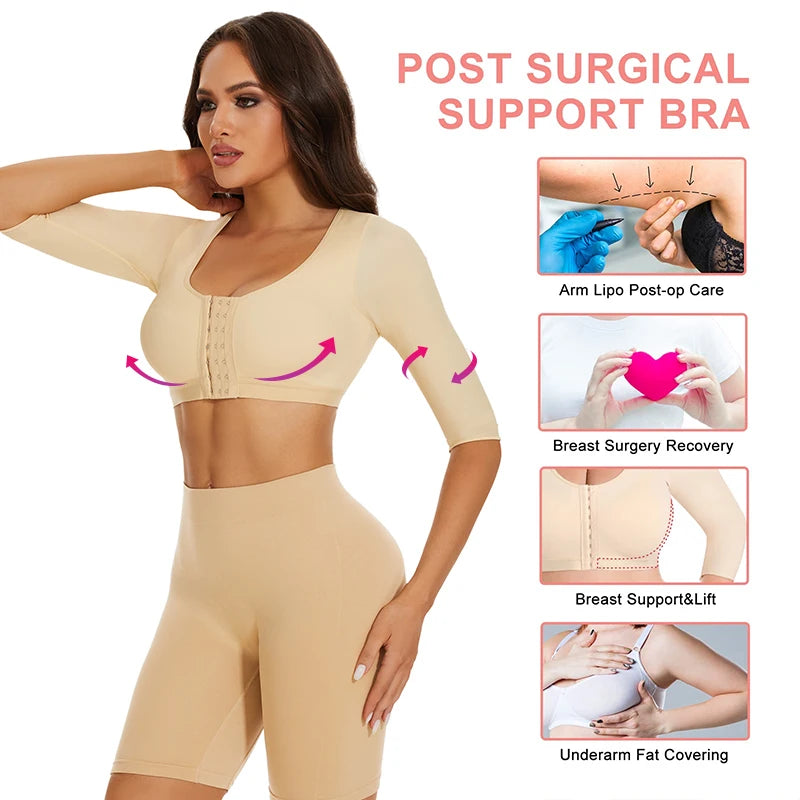 Arm Compression Shaper & Push-Up Breast Lifter Top