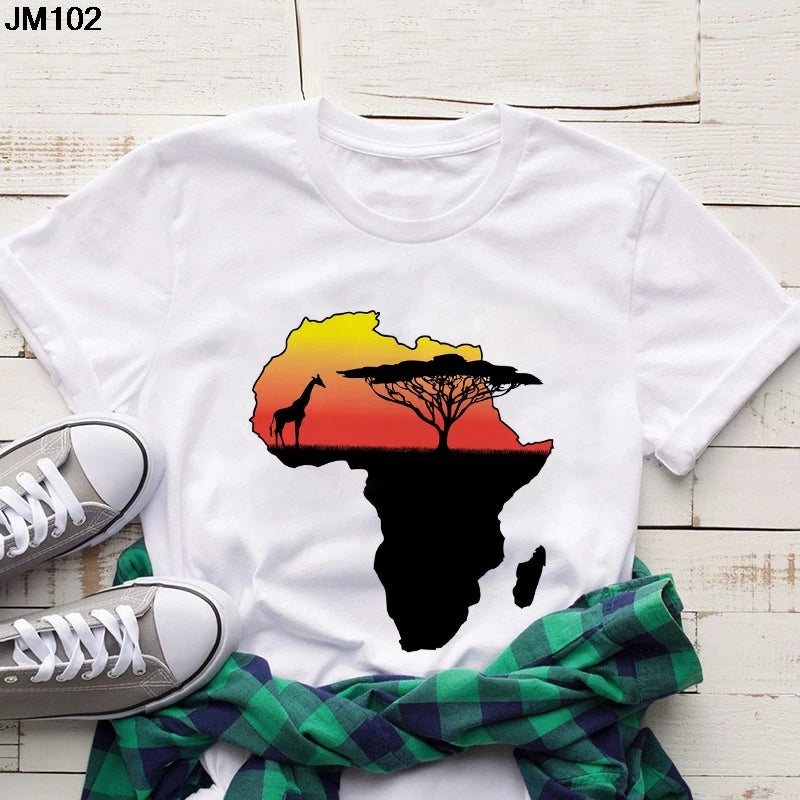 Volta  African Map T-shirt - Fashion Couture