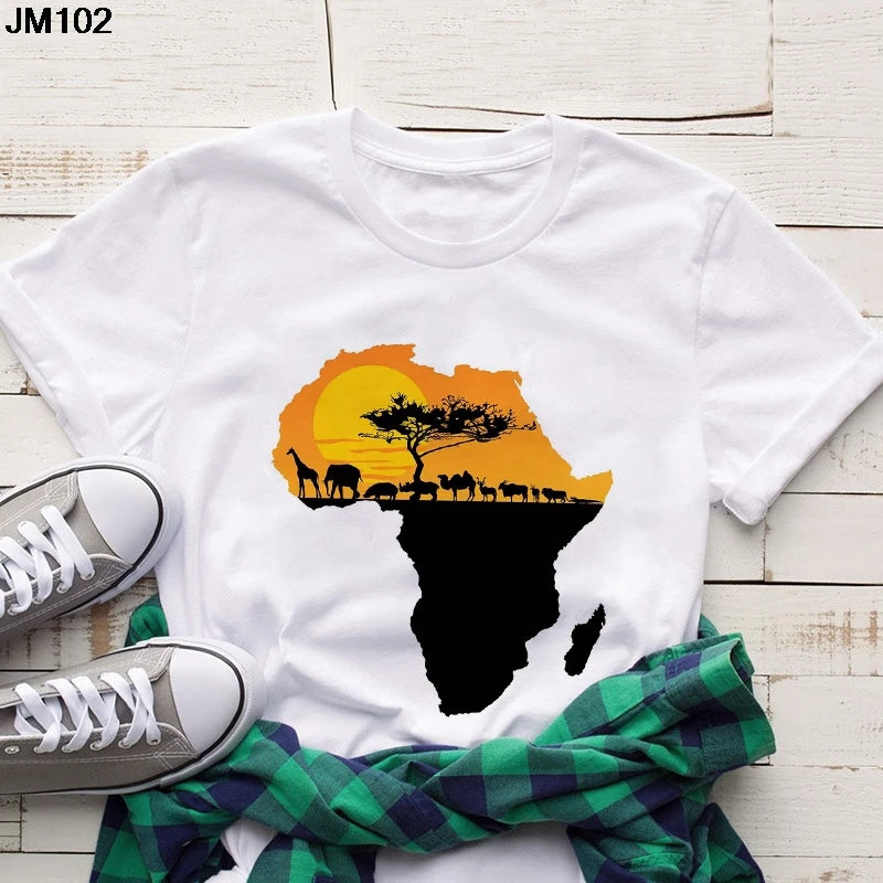Volta  African Map T-shirt - Fashion Couture
