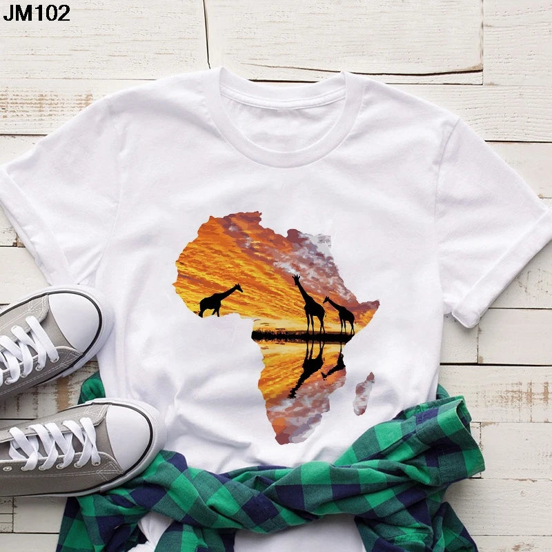 Volta  African Map T-shirt - Fashion Couture