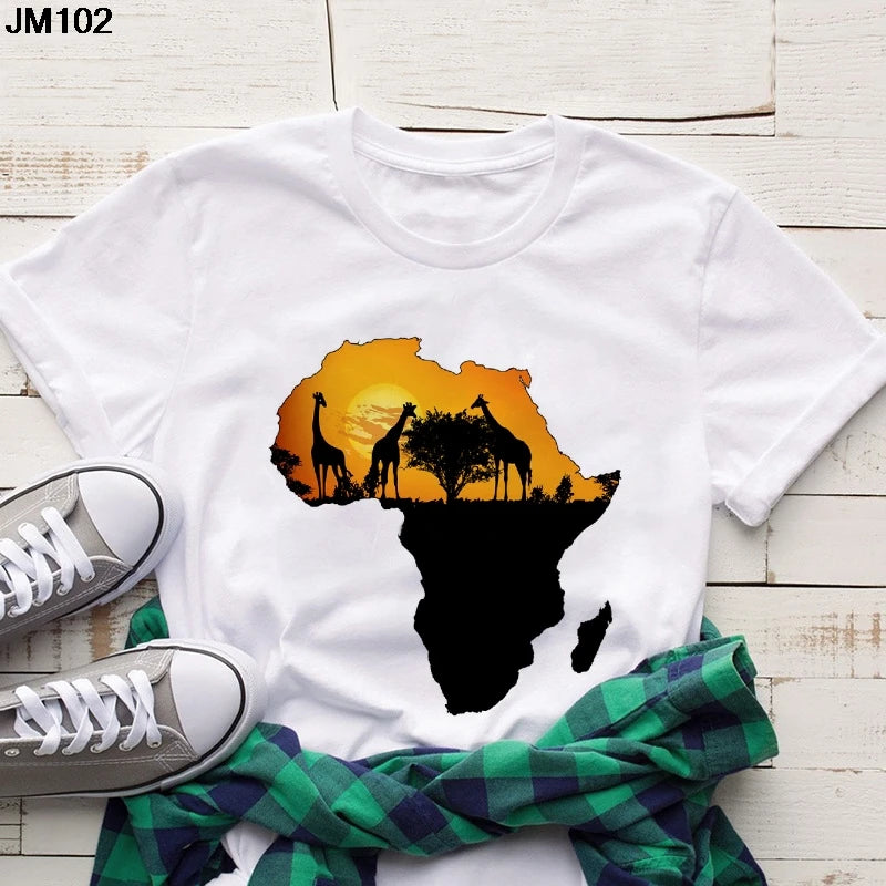 Volta  African Map T-shirt - Fashion Couture