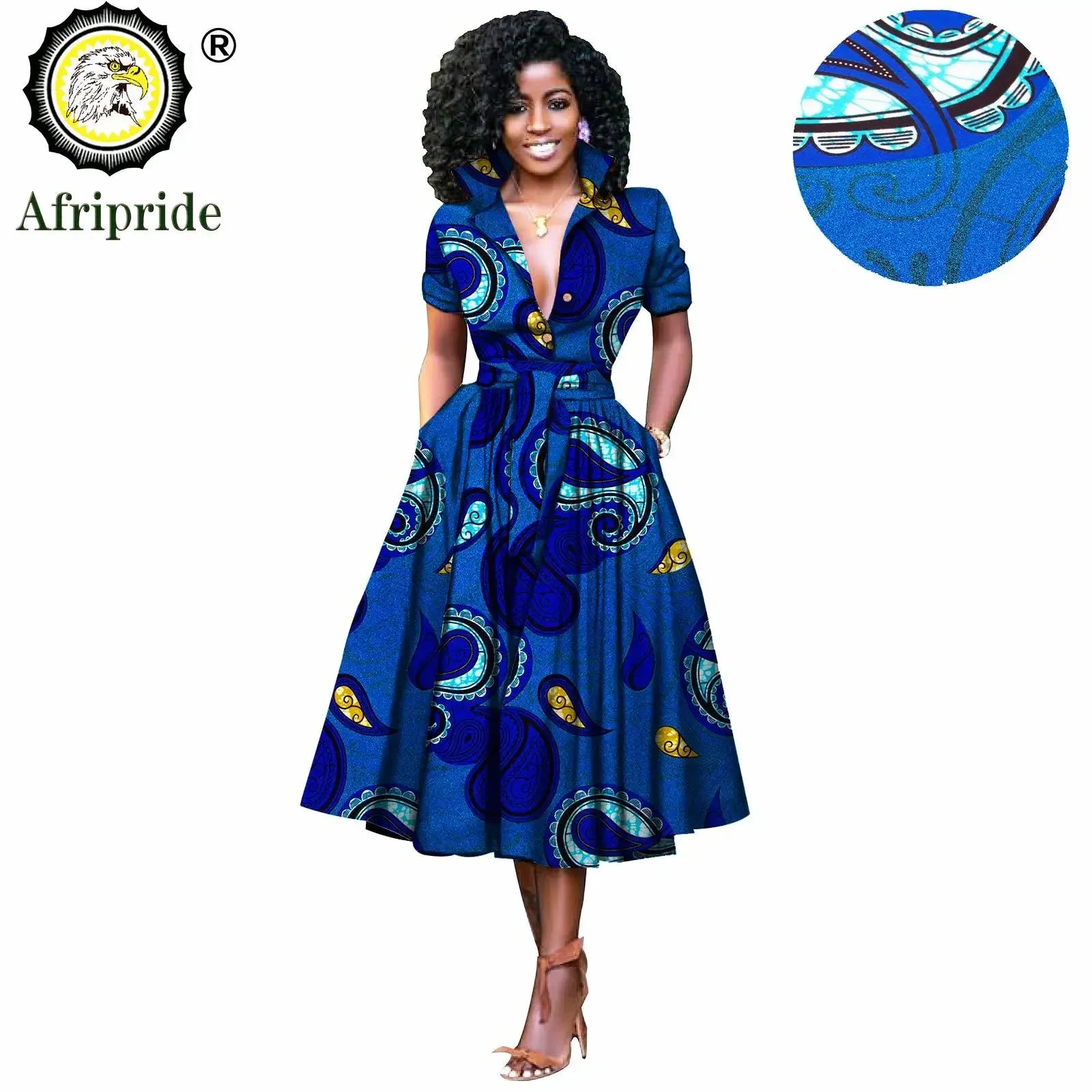 Nhyira Ankara High Waist Dress - Fashion Couture