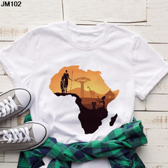 Volta  African Map T-shirt - Fashion Couture
