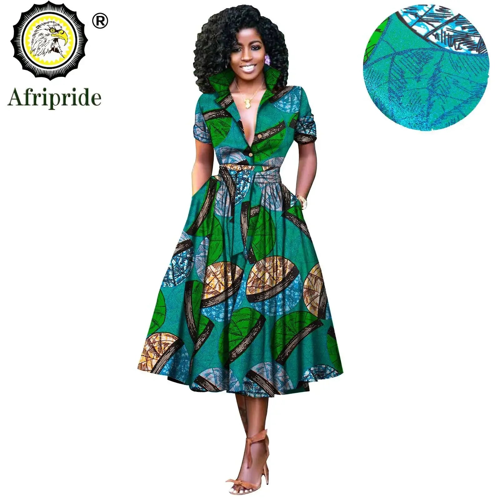 Nhyira Ankara High Waist Dress - Fashion Couture