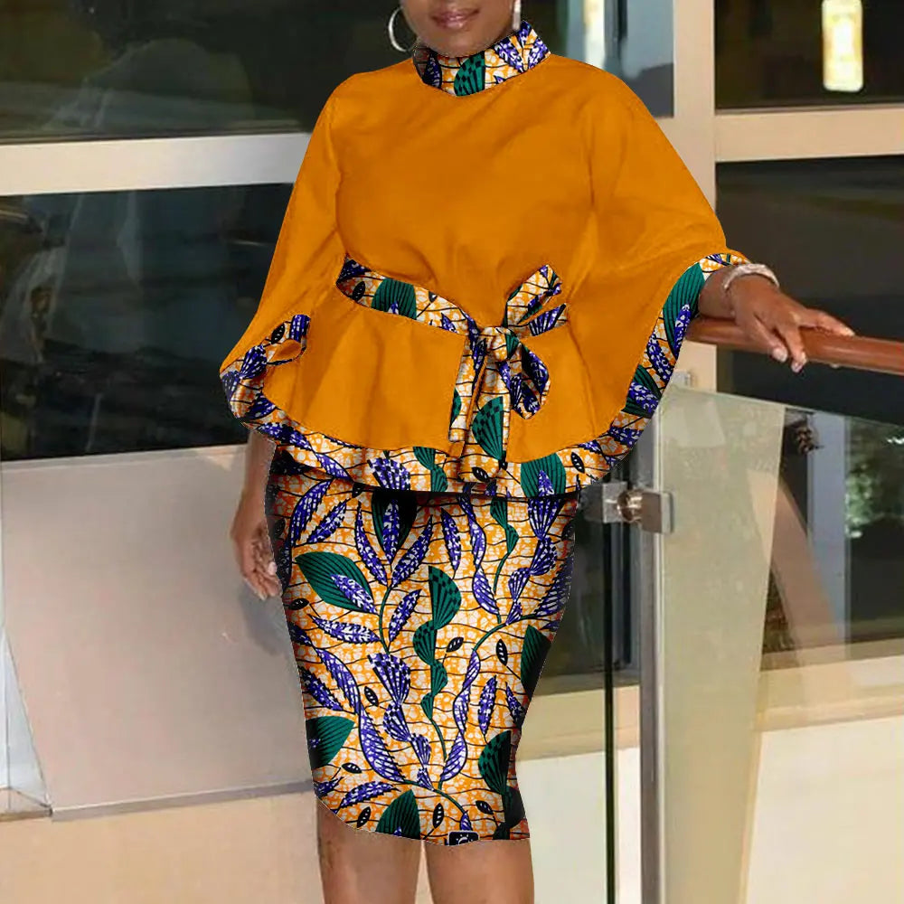 Chioma Batik Shirt and Skirt - Fashion Couture