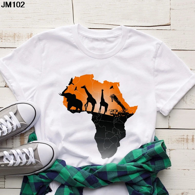 Volta  African Map T-shirt - Fashion Couture