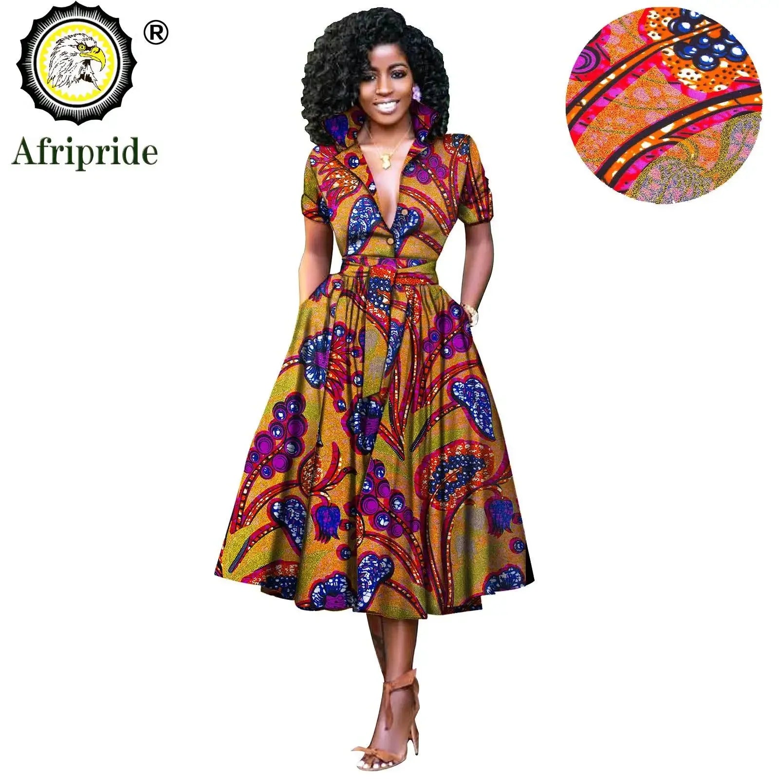Nhyira Ankara High Waist Dress - Fashion Couture