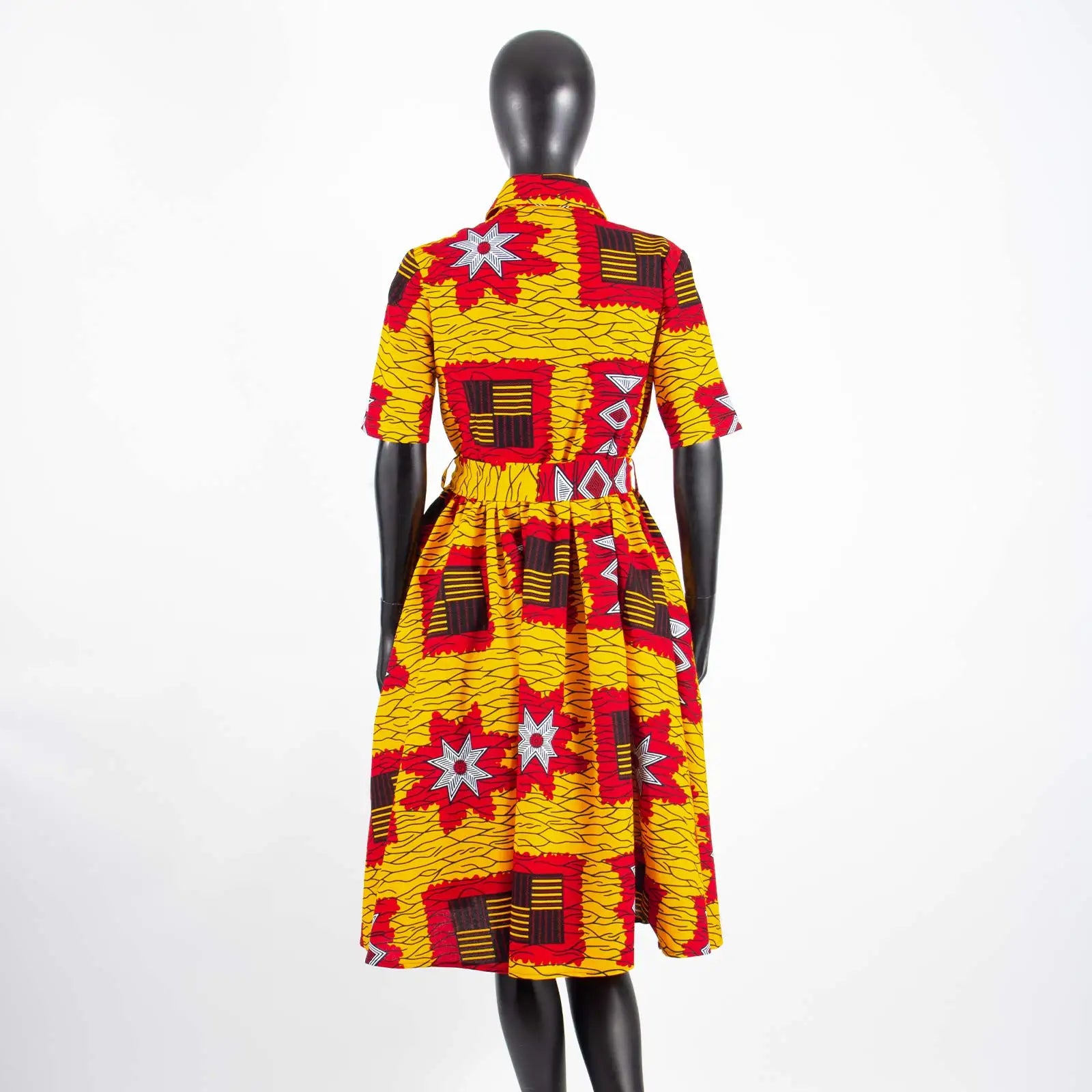 Nhyira Ankara High Waist Dress - Fashion Couture