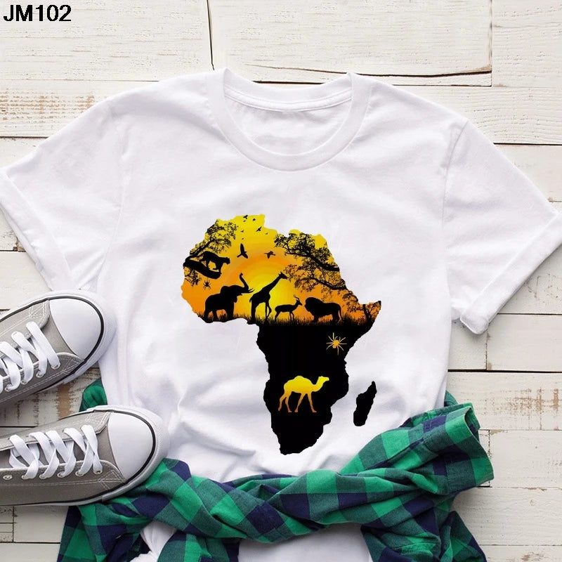 Volta  African Map T-shirt - Fashion Couture