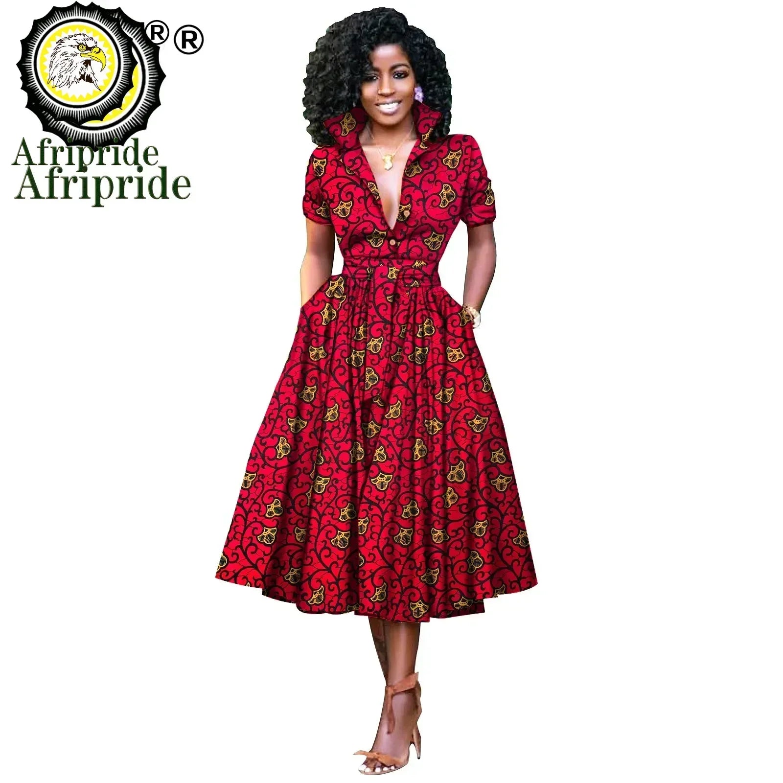 Nhyira Ankara High Waist Dress - Fashion Couture