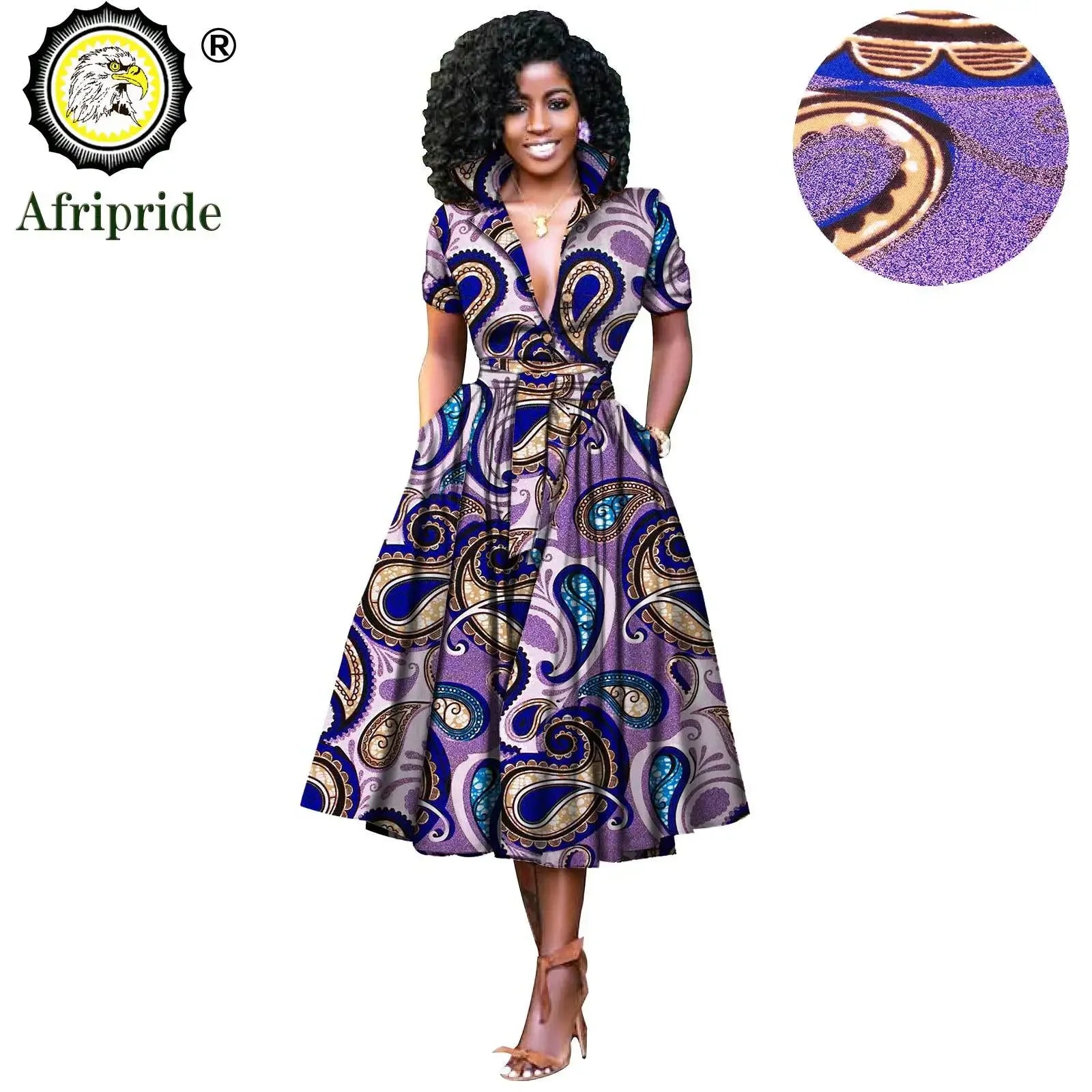 Nhyira Ankara High Waist Dress - Fashion Couture