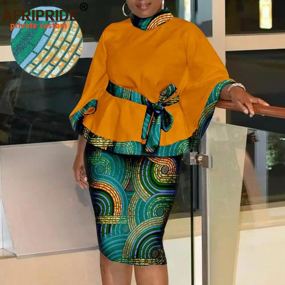 Chioma Batik Shirt and Skirt - Fashion Couture