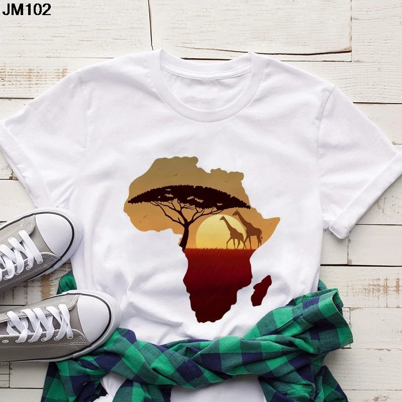 Volta  African Map T-shirt - Fashion Couture