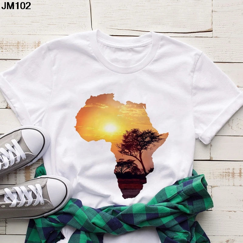 Volta  African Map T-shirt - Fashion Couture