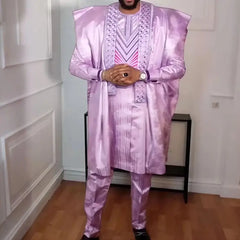 Nnamdi  Embroidery Robe - Fashion Couture