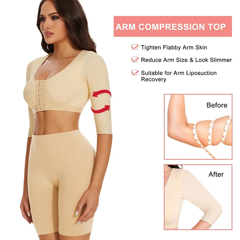 Arm Compression Shaper & Push-Up Breast Lifter Top