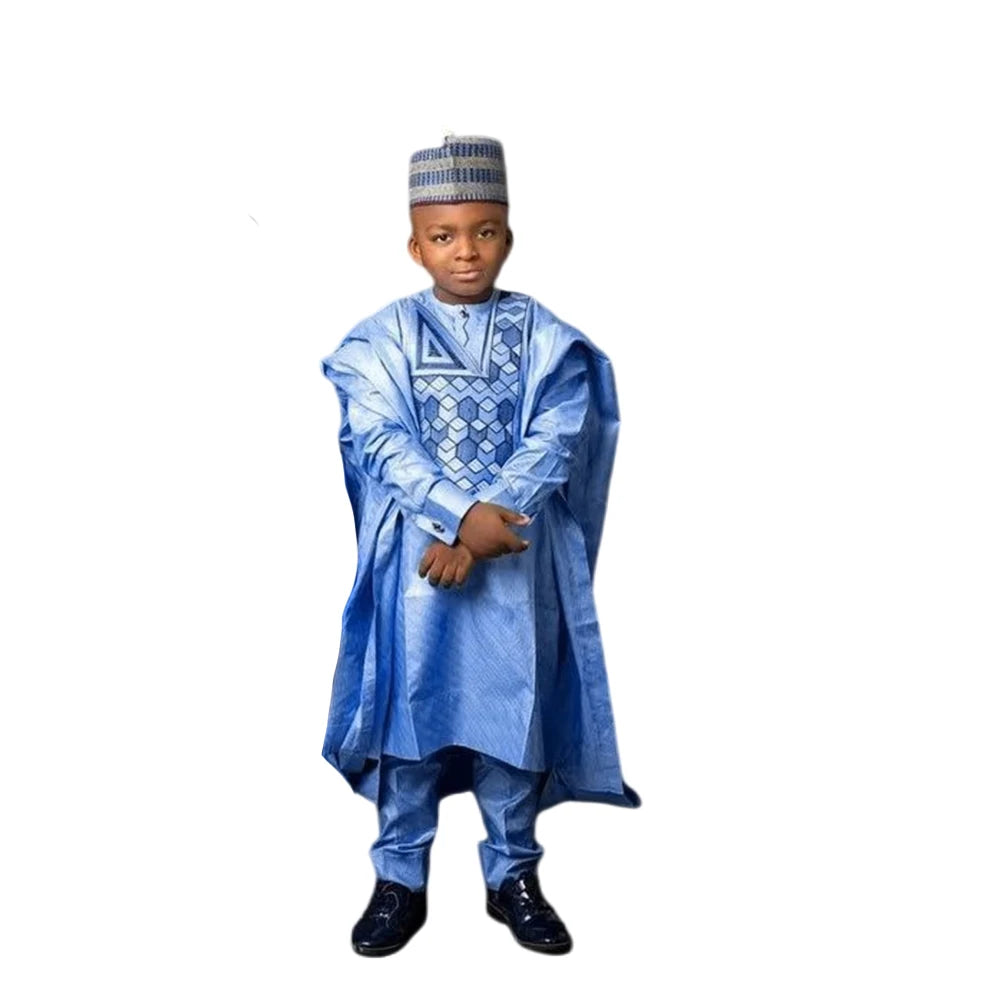 Oluwafemi  Embroidery Kids Shirt - Fashion Couture