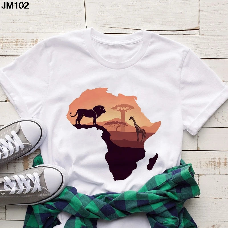 Volta  African Map T-shirt - Fashion Couture