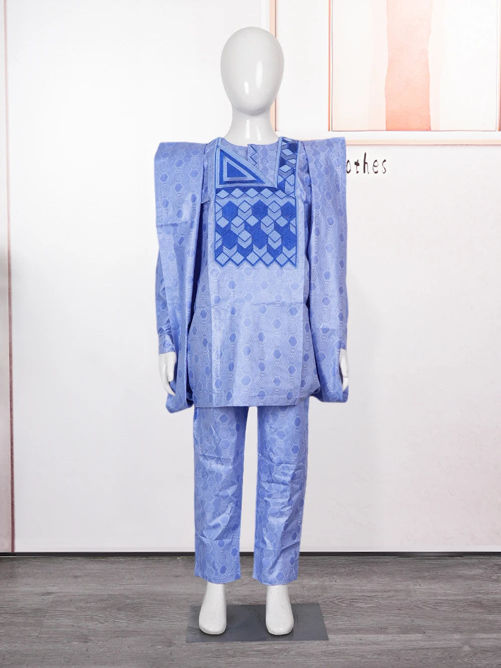 Oluwafemi  Embroidery Kids Shirt - Fashion Couture
