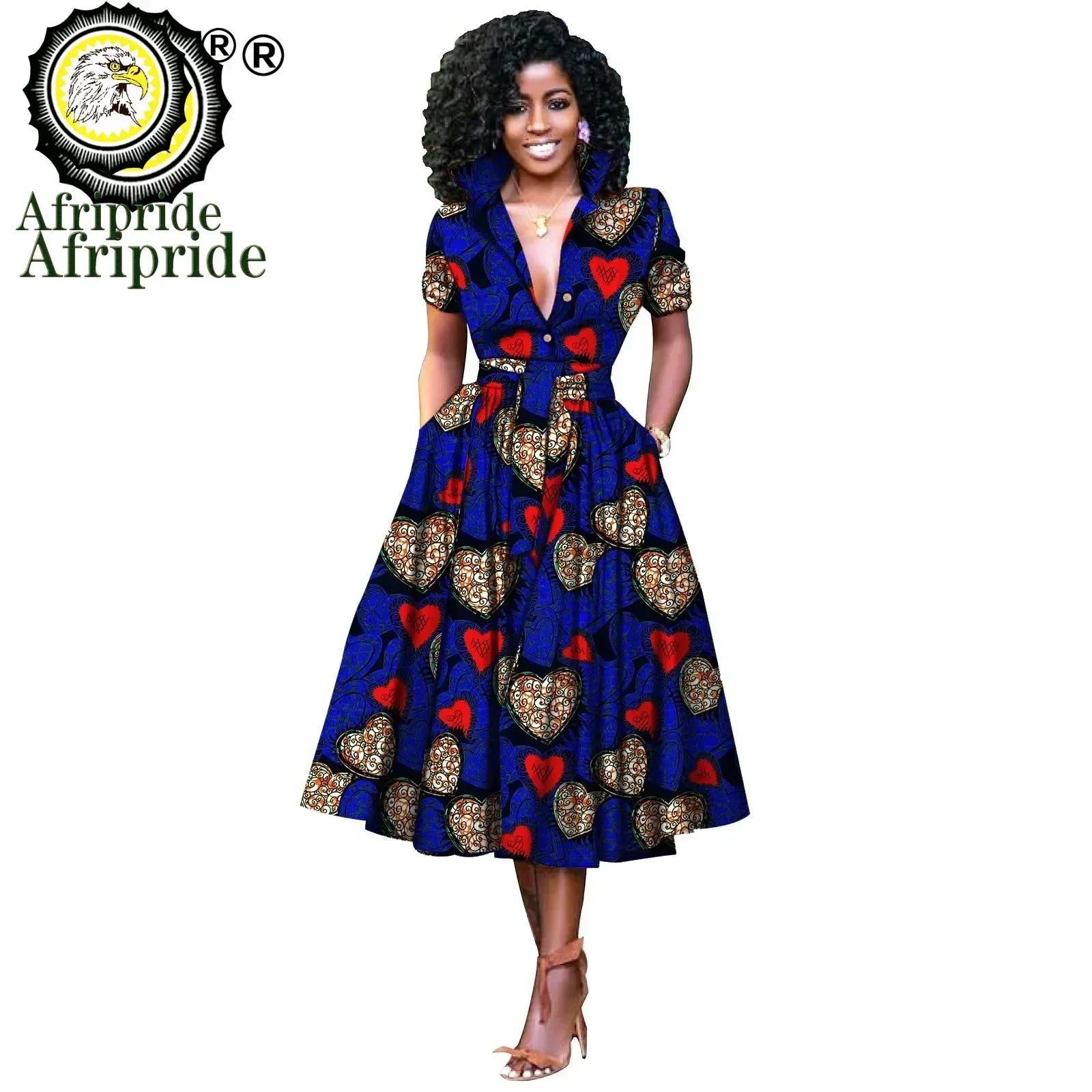 Nhyira Ankara High Waist Dress - Fashion Couture