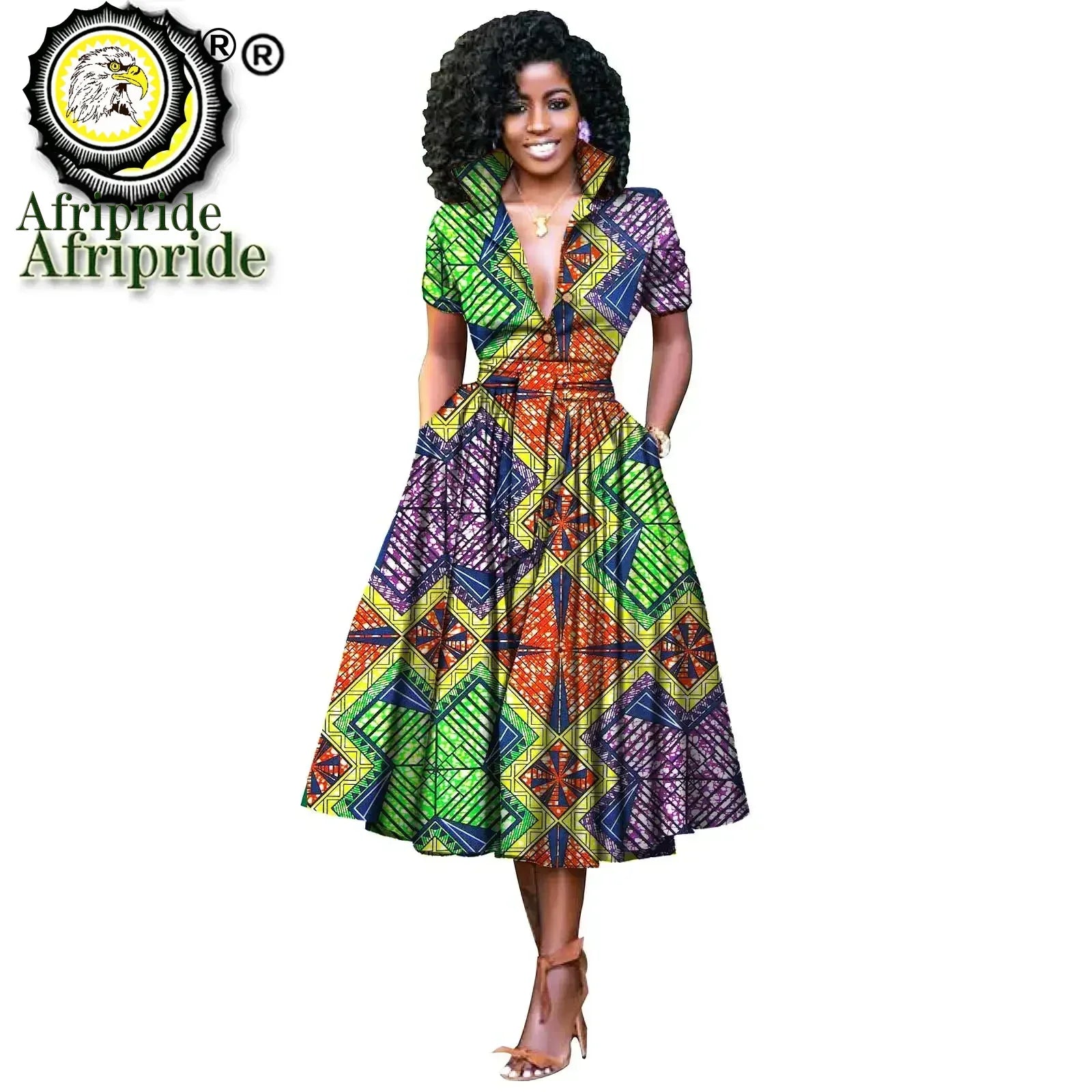 Nhyira Ankara High Waist Dress - Fashion Couture