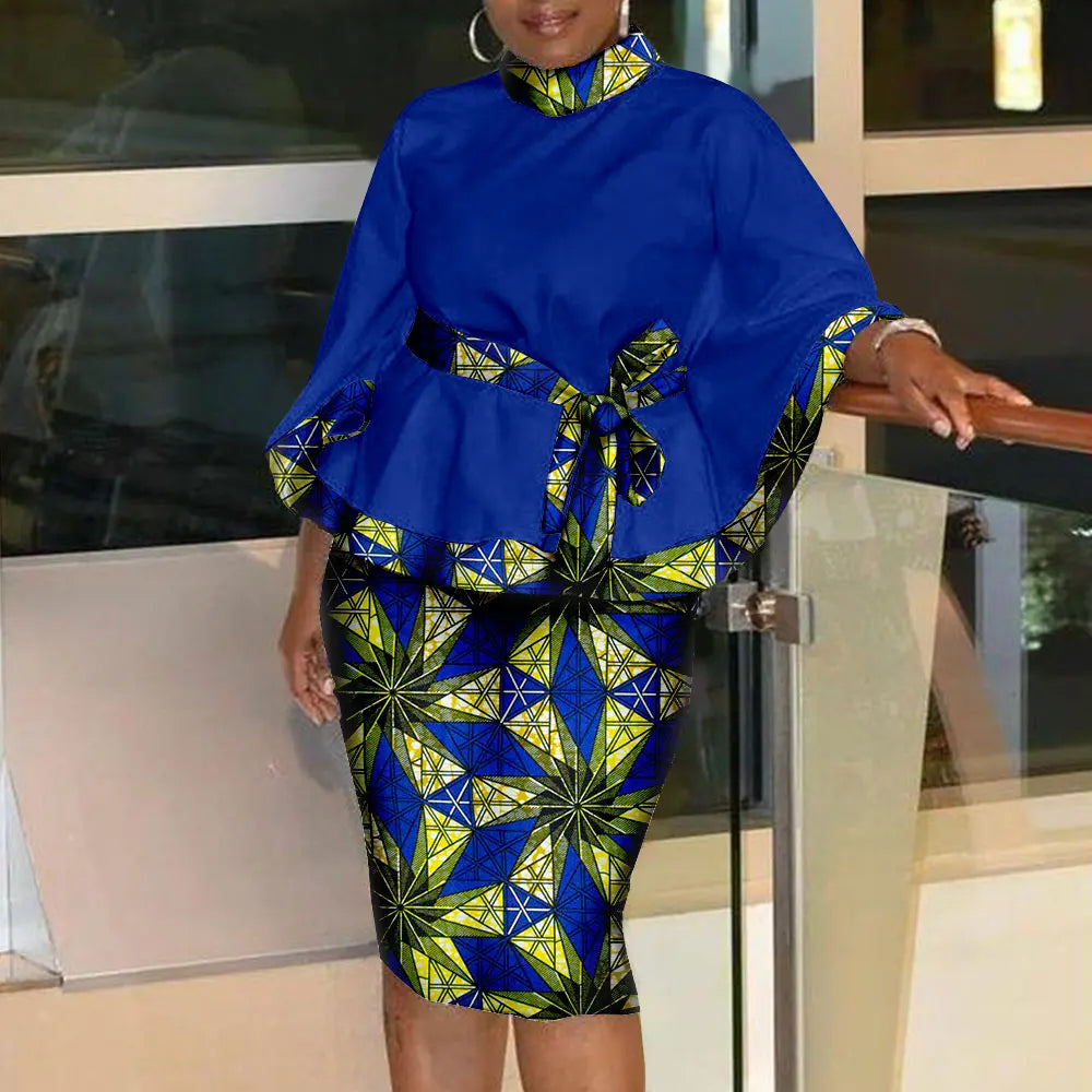 Chioma Batik Shirt and Skirt - Fashion Couture