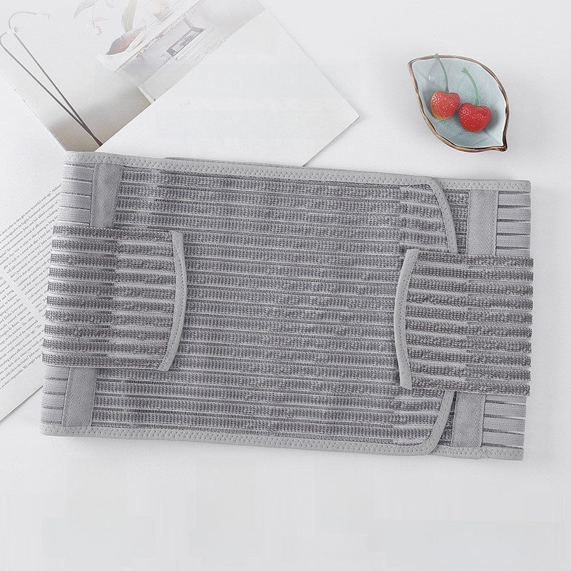 Bamboo charcoal waist trainer belt by Fashion Couture, breathable postpartum shapewear with abdominal support and adjustable fit.