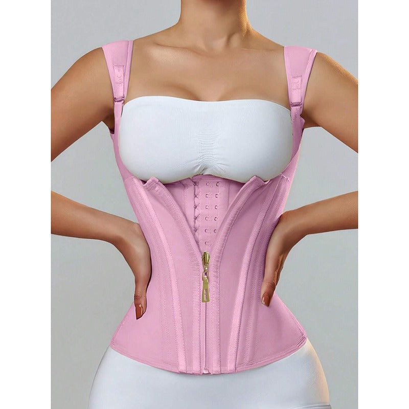 Fashion Couture abdominal control waist shaping vest for women, providing core support and body sculpting in a fitness and wellness setting.