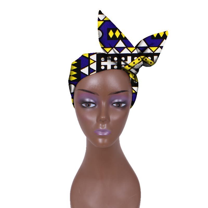 European And American Women's Batik Cloth Hair Band Ankara Fabric Hair Ring - Fashion Couture