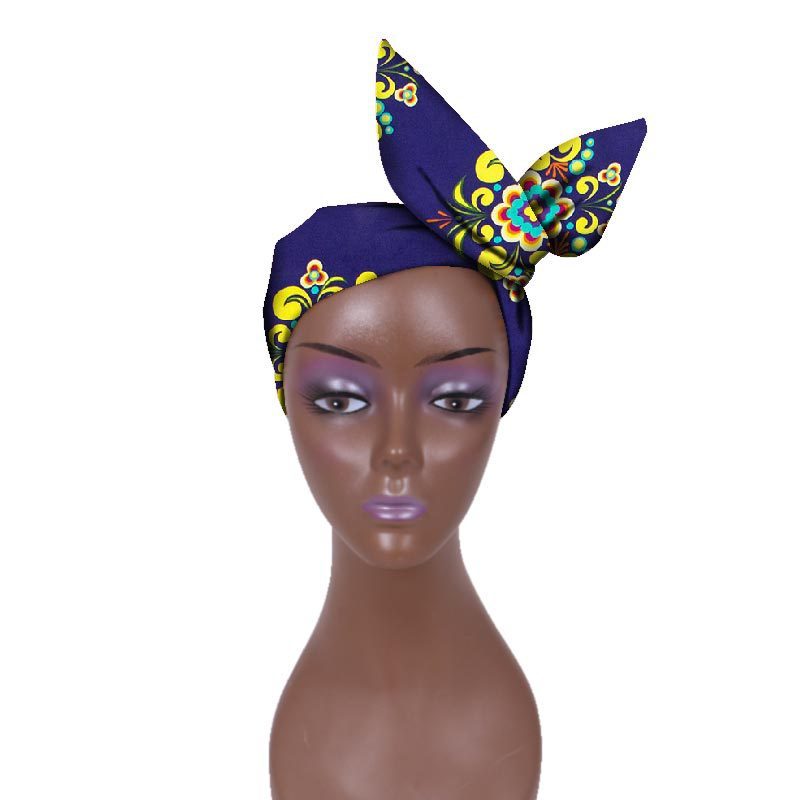 European And American Women's Batik Cloth Hair Band Ankara Fabric Hair Ring - Fashion Couture