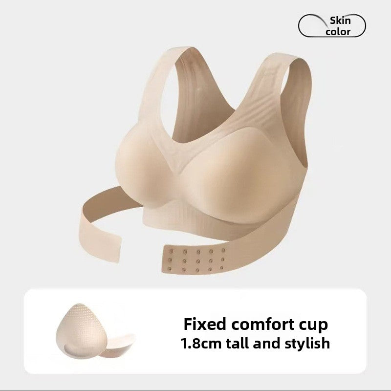 Fashion Couture posture correcting sports bra with seamless back support and sagging prevention, designed for comfortable active wear.