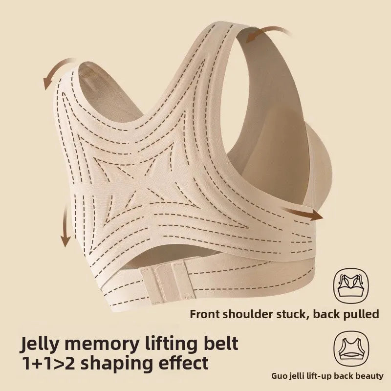 Posture Correcting Sports Bra – Sagging Prevention & Back Support, S–XL