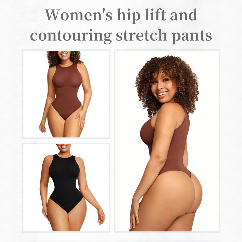 Seamless open body shapewear by Fashion Couture with tummy control and all-day comfort, shown on a model.